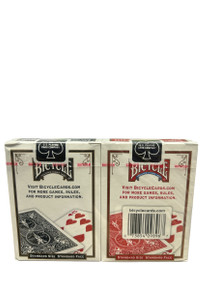 Bicycle Rider Back Red & Black Standard Playing Cards (F-6)